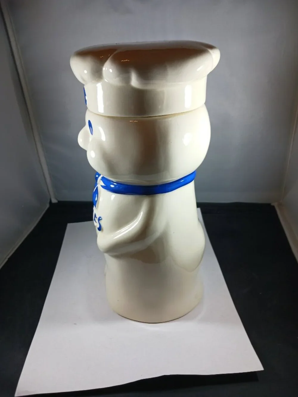 Vintage Pillsbury Doughboy Poppin Fresh Cookie Jar 1973 Ceramic Collectible